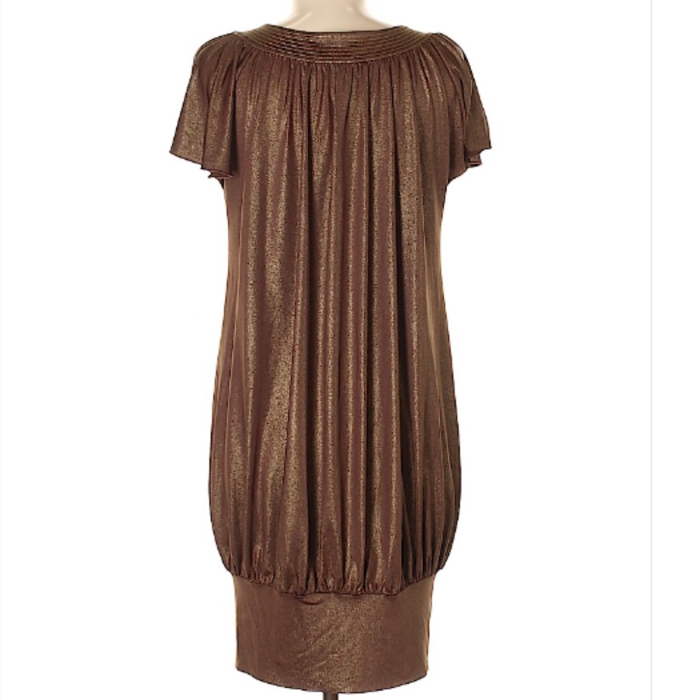 BGBG Paris Metallic Brown Cocktail Dress - Picture 2 of 4